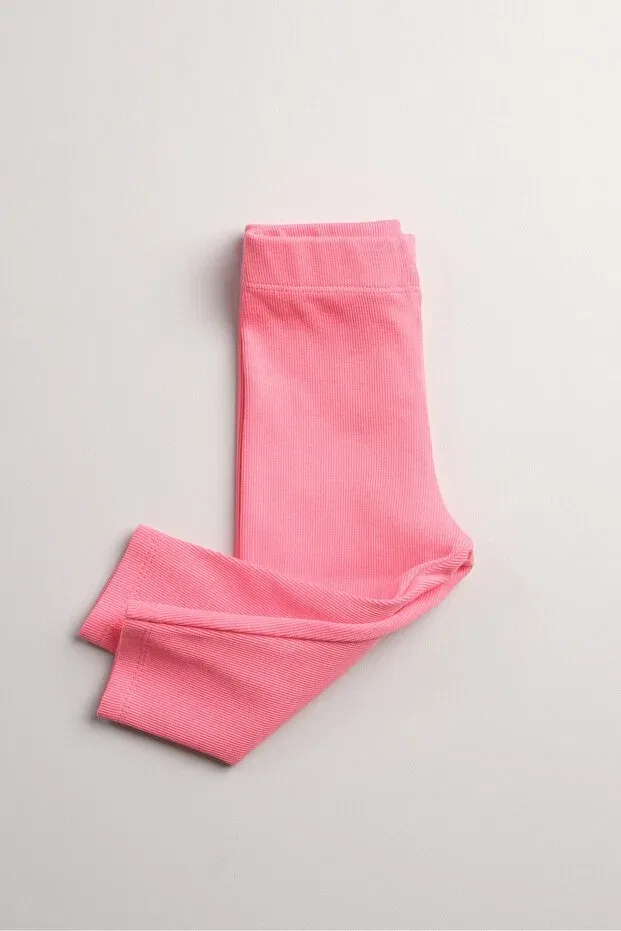 Детские леггинсы для девочек хлопковые Bondberro, Candy Pink — фото 2