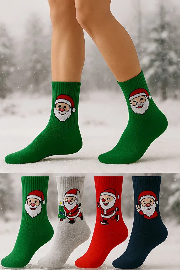 Детский комплект носков с рождественским принтом New Year's Eve Glam Worthy Socks, Multi-Colored