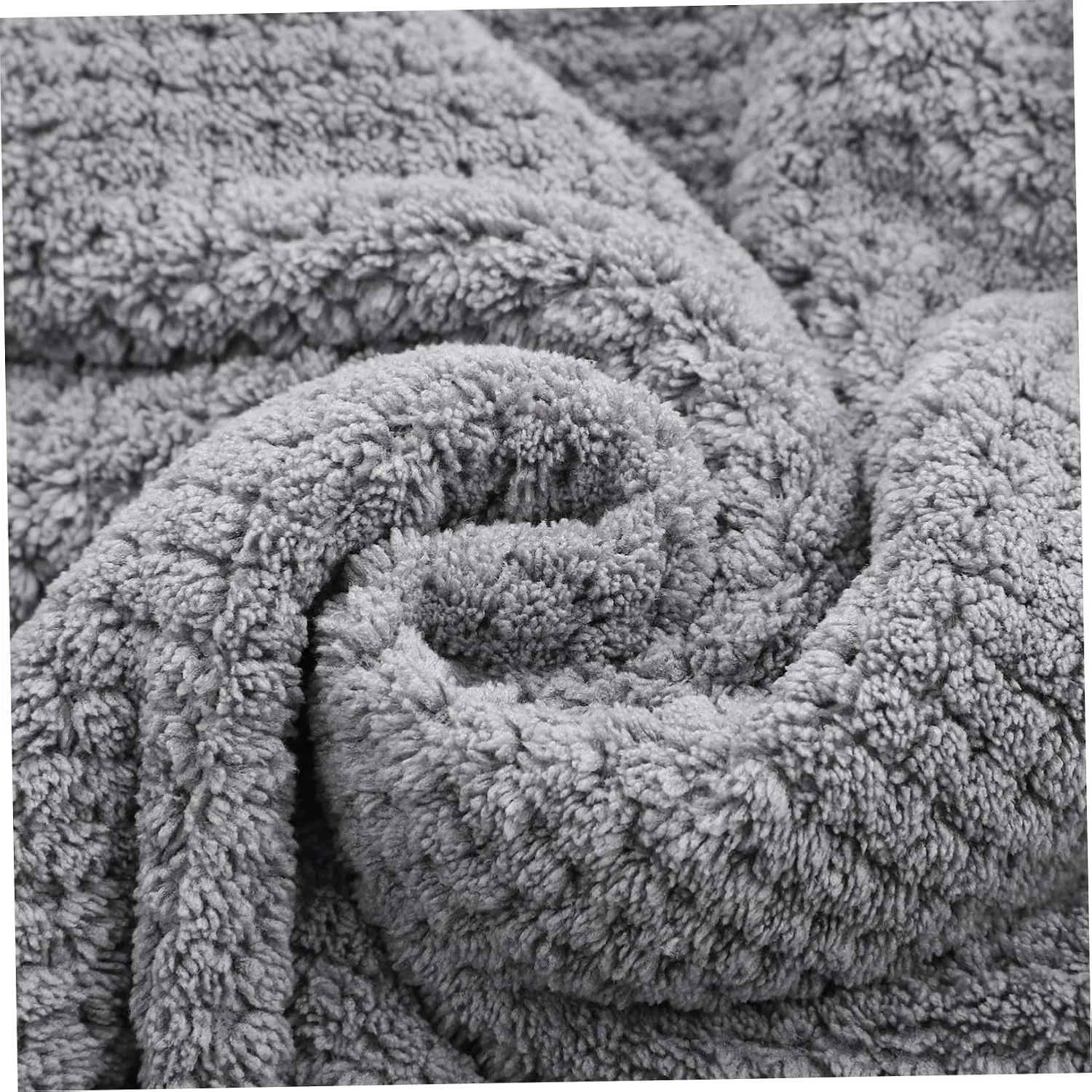 Шапочка для сушки волос DECHOUS, 1 шт, 105x60x0.3 см, Grau — фото 3
