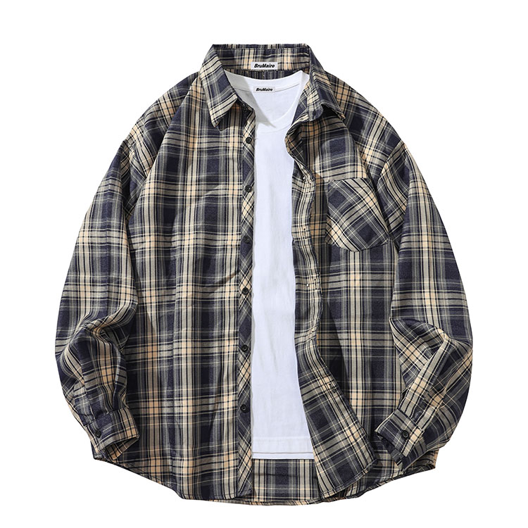 

Рубашка унисекс BRUMAIRE, Black Gray Short-Sleeved Shirt
