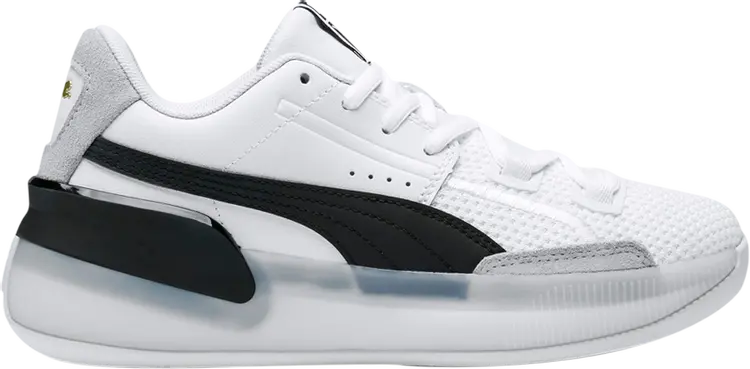 

Кроссовки Puma Clyde Hardwood Jr White Black, белый, Белый;серый, Кроссовки Puma Clyde Hardwood Jr White Black, белый