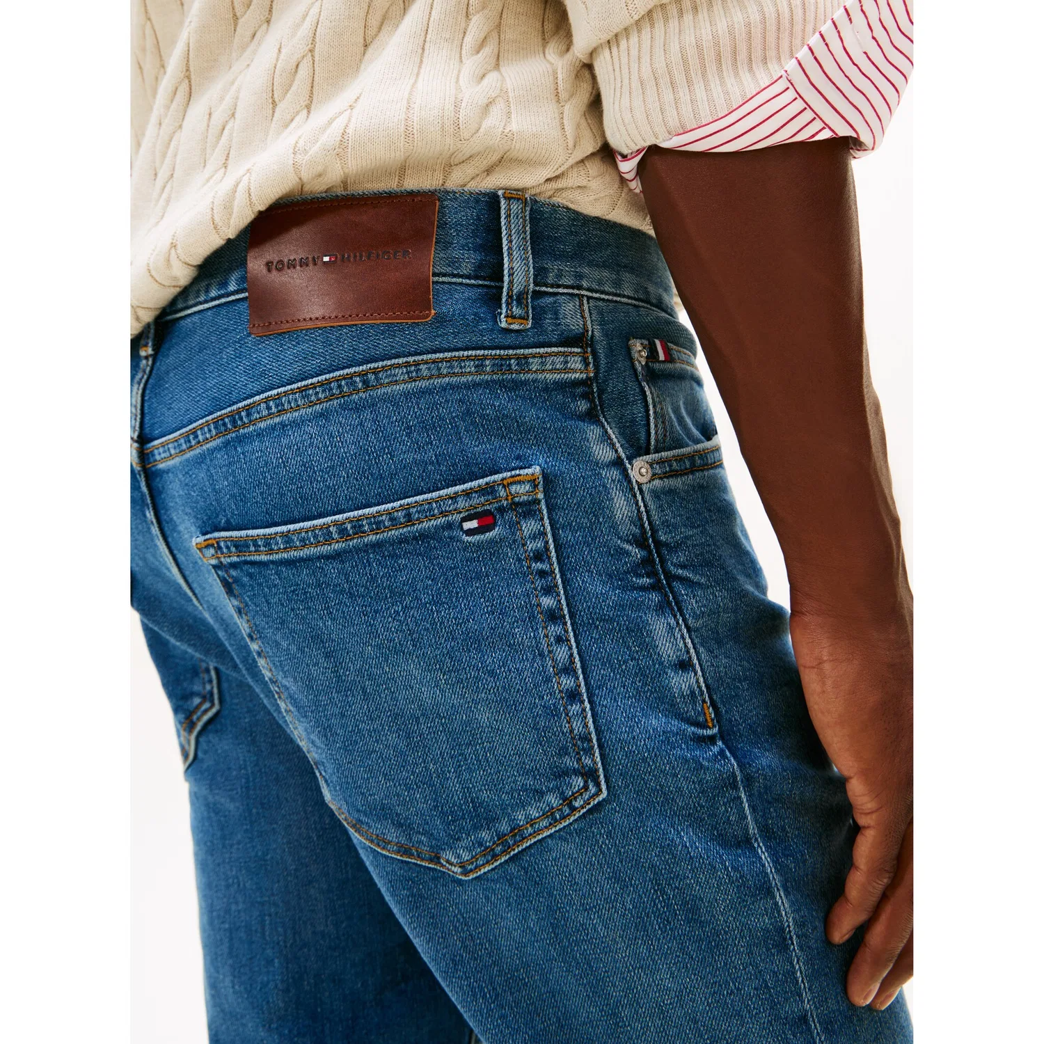 Мужские прямые джинсы с заниженной талией Tommy Hilfiger, Indigo — фото 2