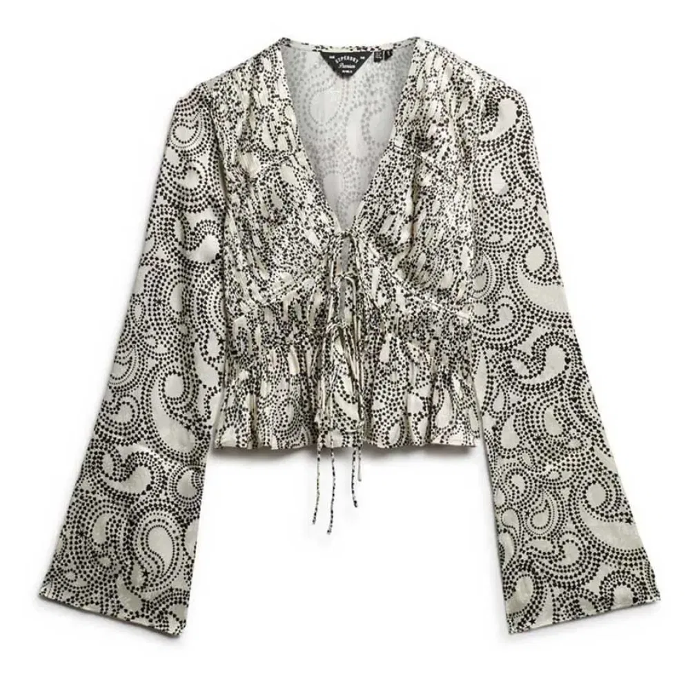 Блуза с длинным рукавом 70S Pleated Superdry, серый