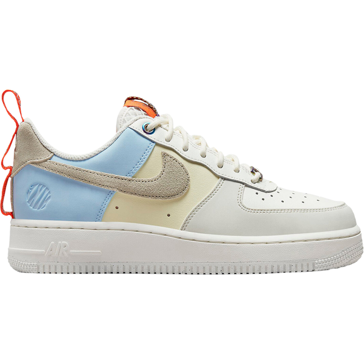 

Кроссовки Nike Wmns Air Force 1, бело-голубой, Синий;голубой, Кроссовки Nike Wmns Air Force 1, бело-голубой