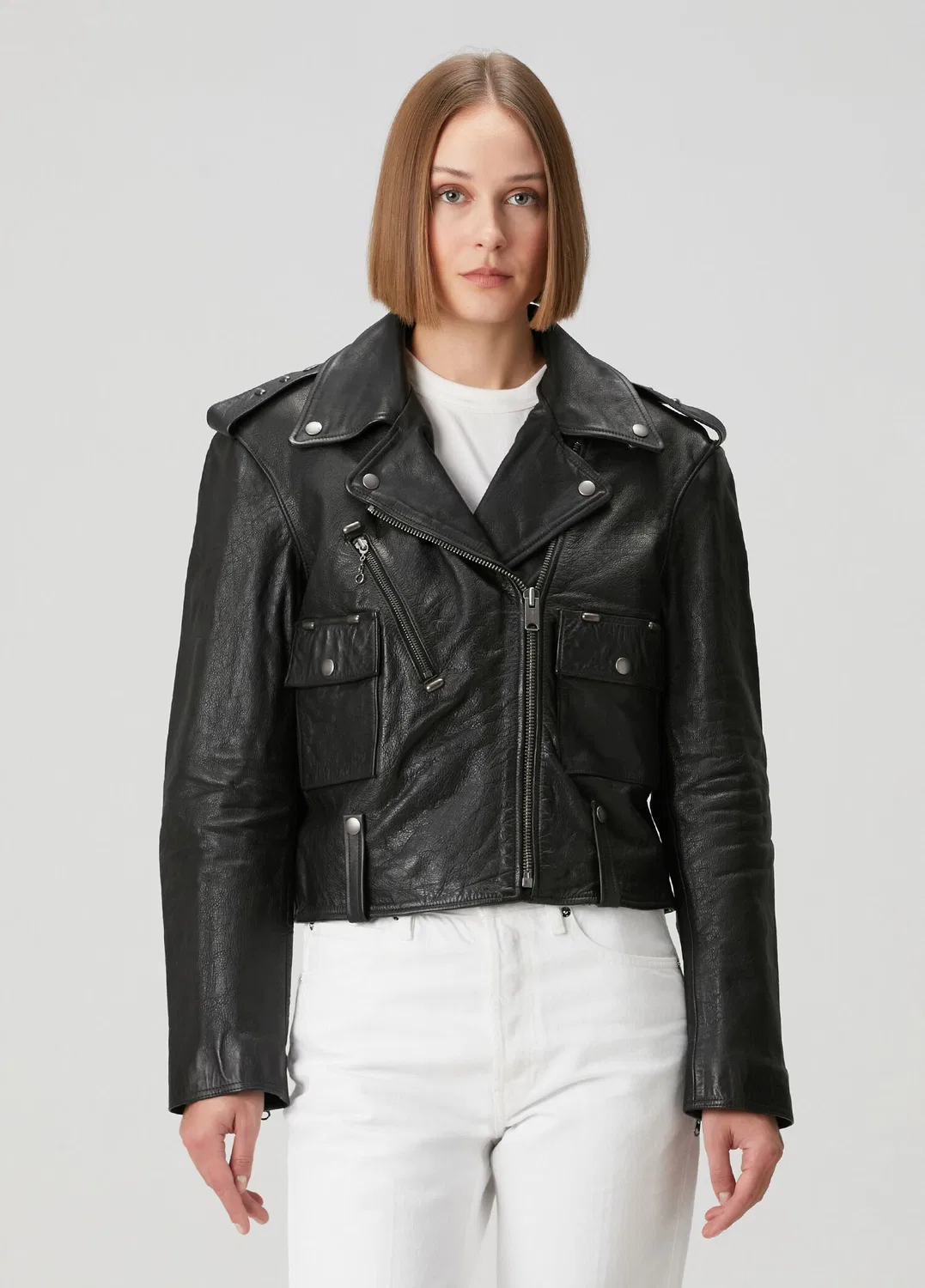 Куртка кожаная Polo Ralph Lauren, black — фото 3