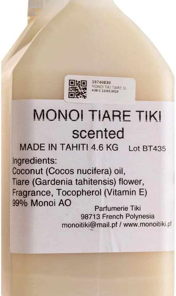 Масло для тела и волос Monoï Tiki Tahiti Tiare, 5 л, Monoi Tamanu — фото 2