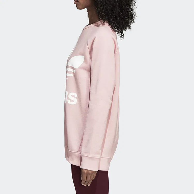 Женский свитшот с капюшоном и принтом Adidas Originals, Черный — фото 4
