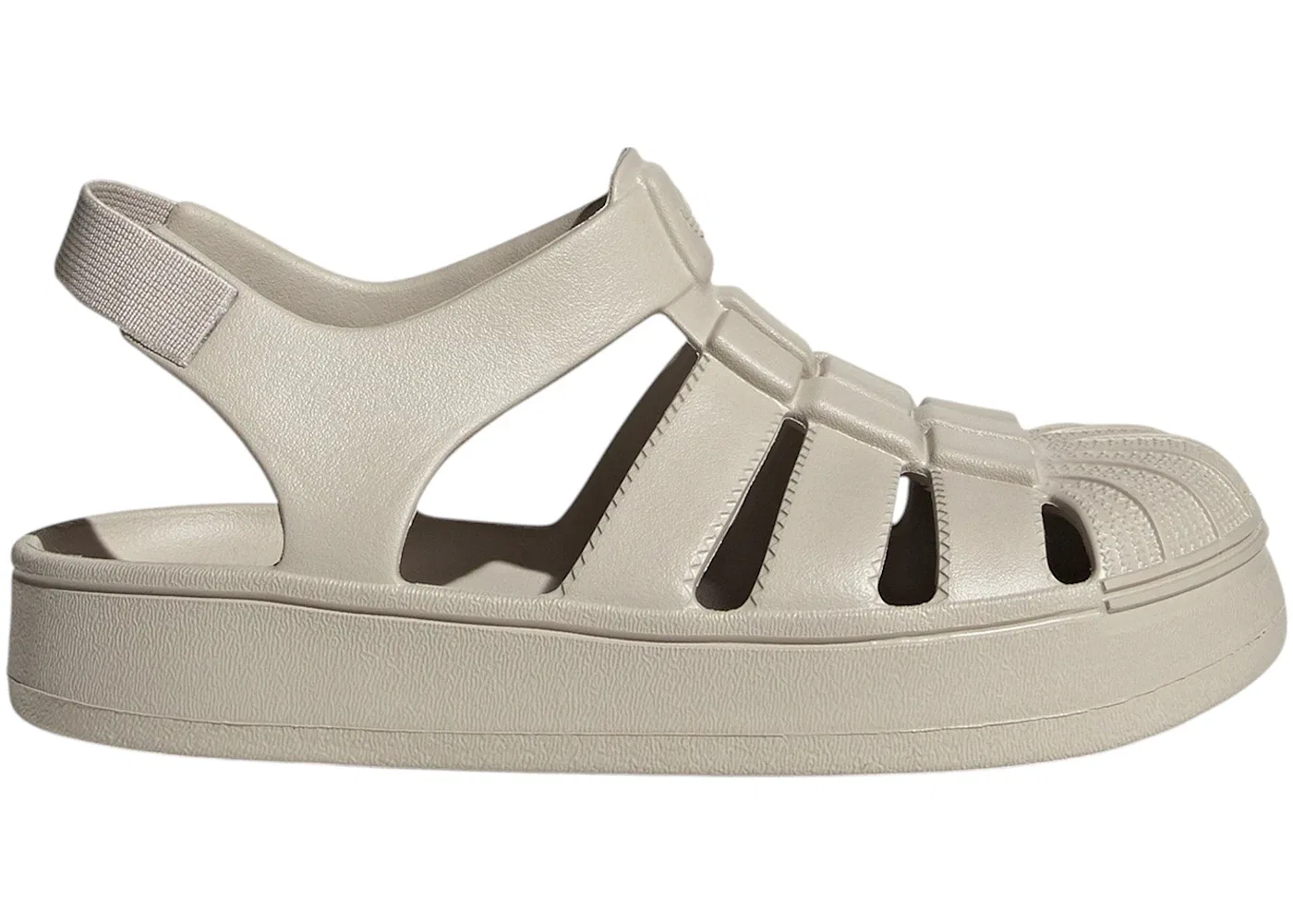 Детские сандалии с ремешками Adidas Superstar Sandals, Beige/Beige/Beige
