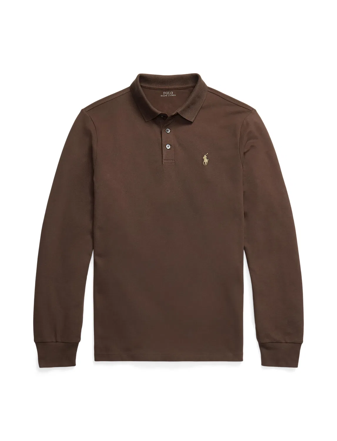 Поло в сетку коричневое Polo Ralph Lauren, коричневый