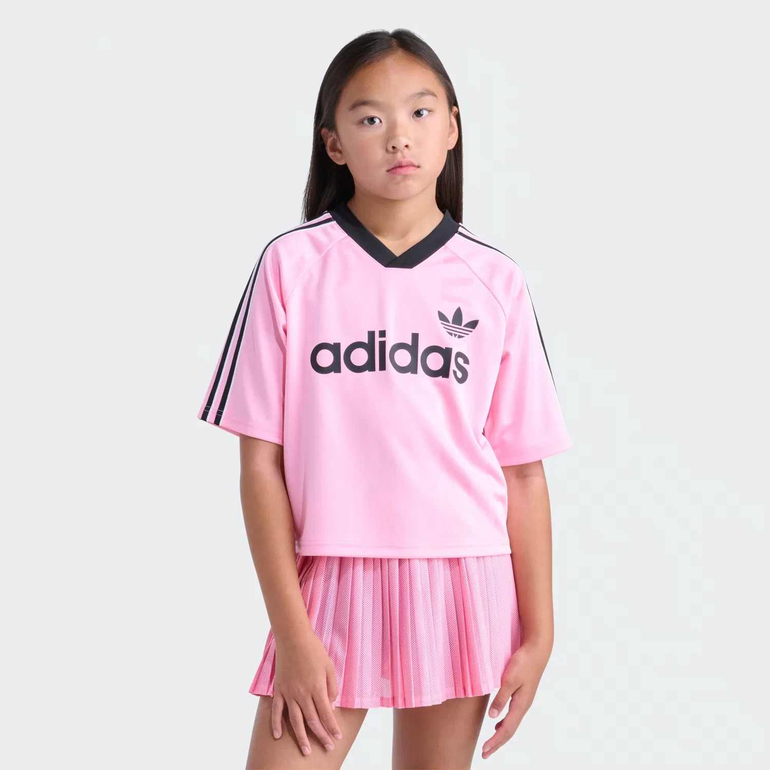 Детская футболка укороченная Archive Crop Jersey Tee Adidas Originals, светло-розовый