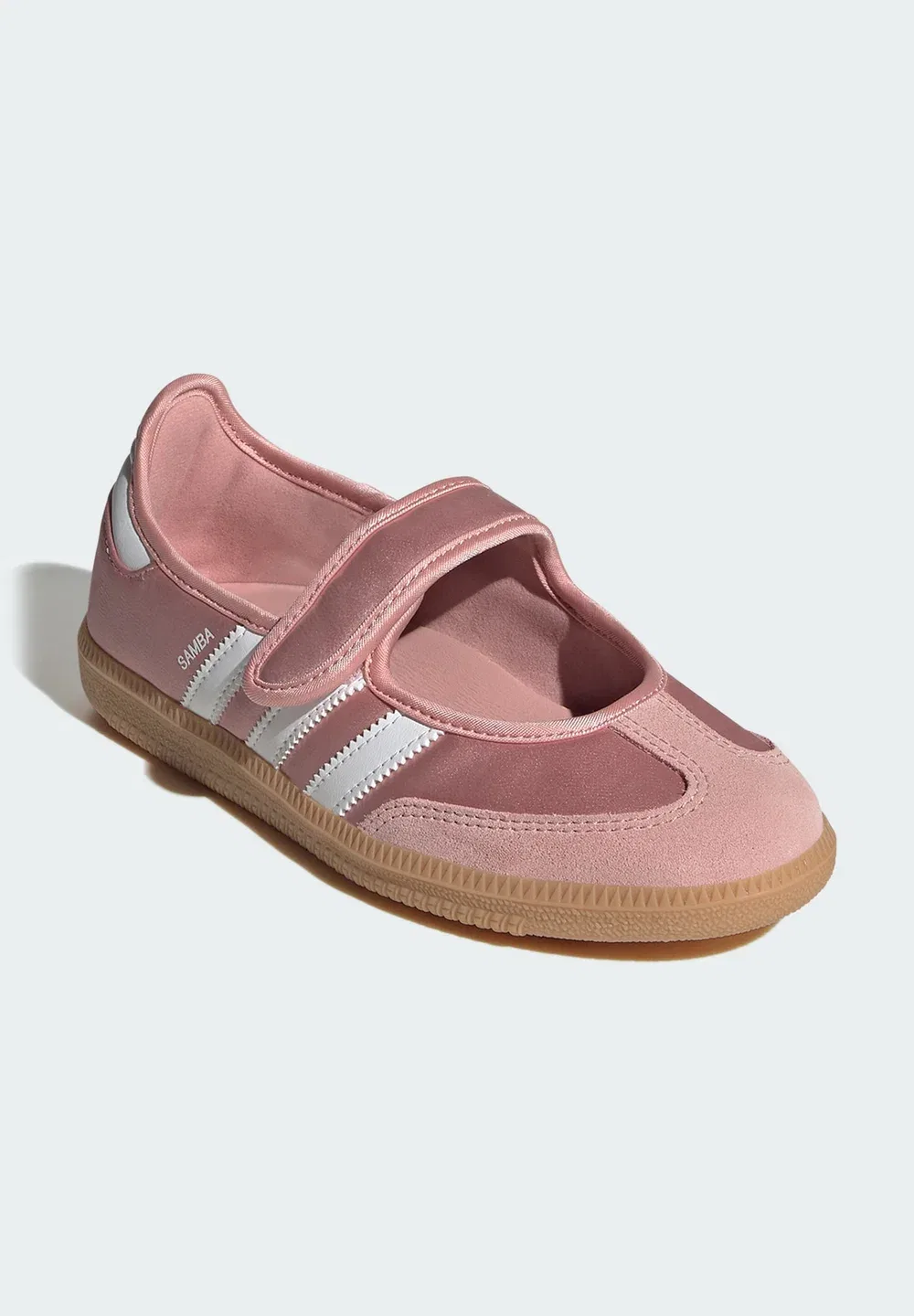 Балетки Samba Jane Ballerina с ремешком на щиколотке Adidas Originals, Wonder Mauve/Ftwr White/Gum — фото 2