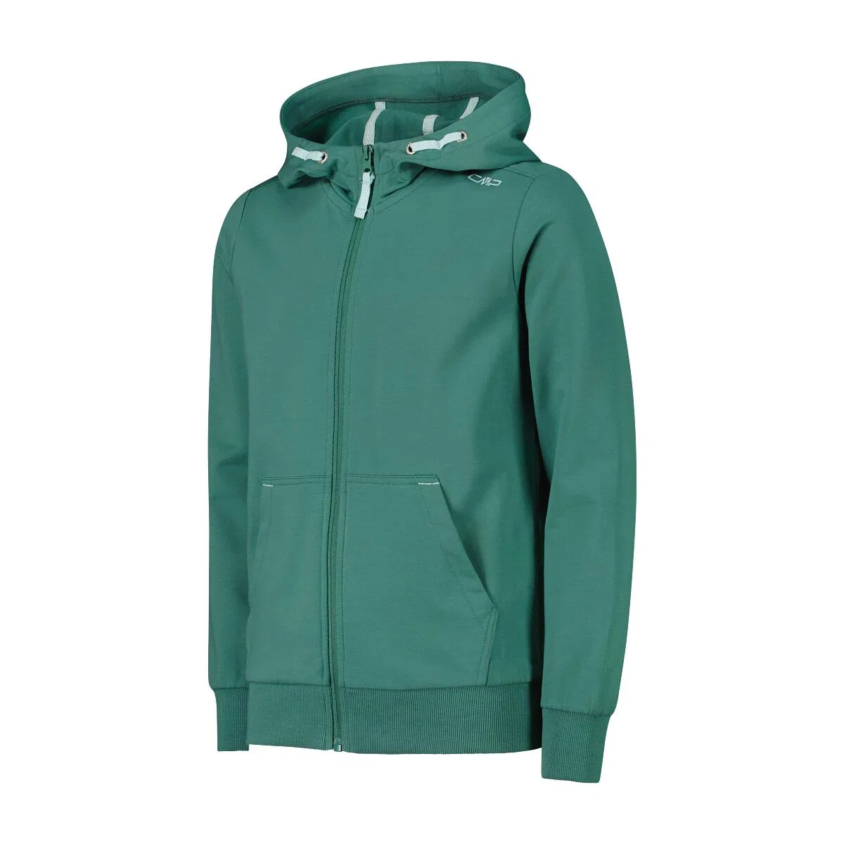 Детская хлопковая толстовка-худи CMP Kid G Jacket Fix Hood, Grun — фото 3