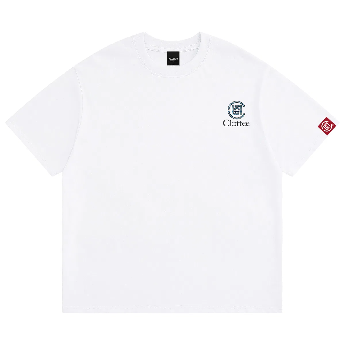 Детская футболка унисекс с круглым вырезом, прямого кроя, Crew Neck, CLOT, Dark Blue — фото 4