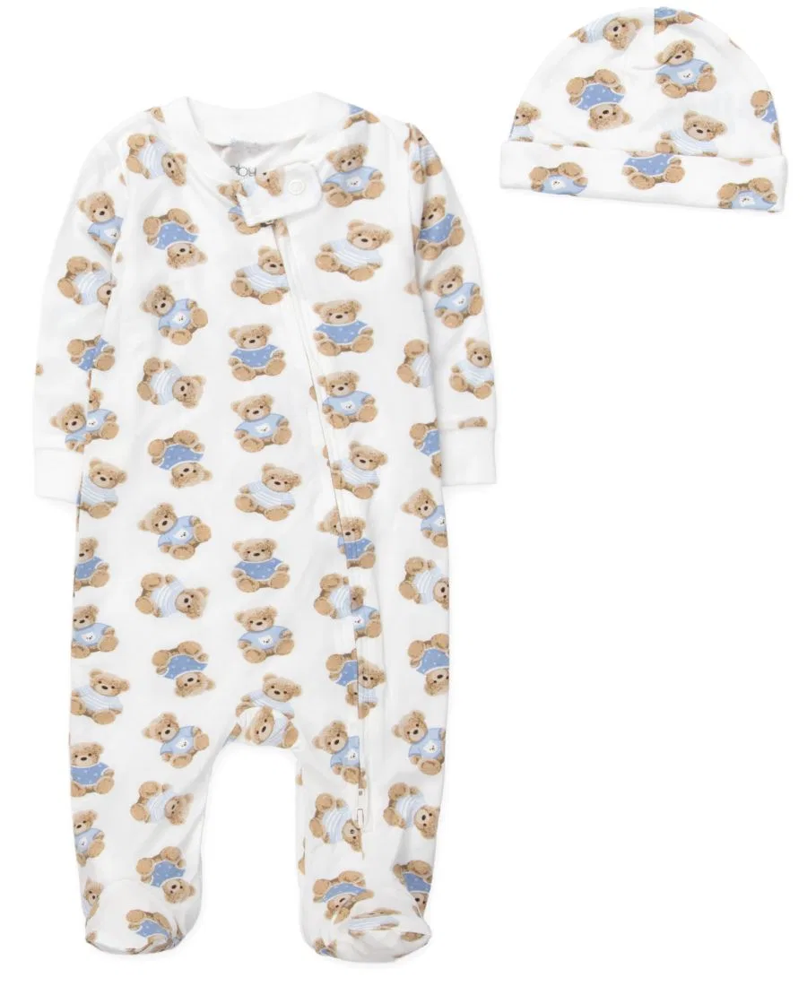 Комплект из 4 предметов для новорожденного с медвежонком Baby Essentials, Navy — фото 2