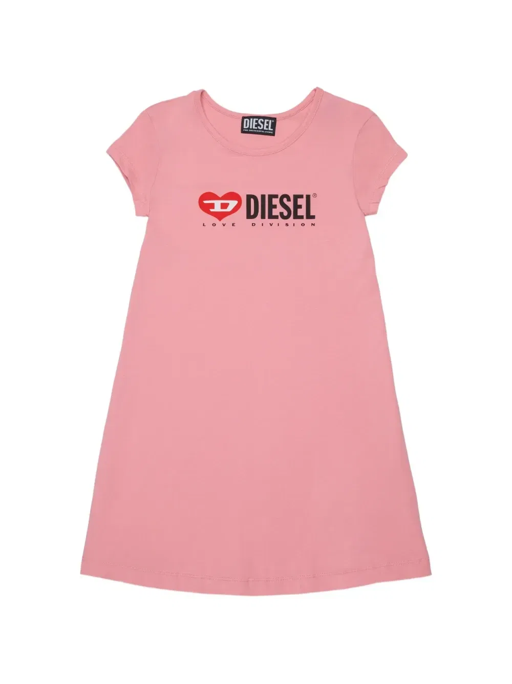 Платье с графичным принтом Diesel Kids, розовый
