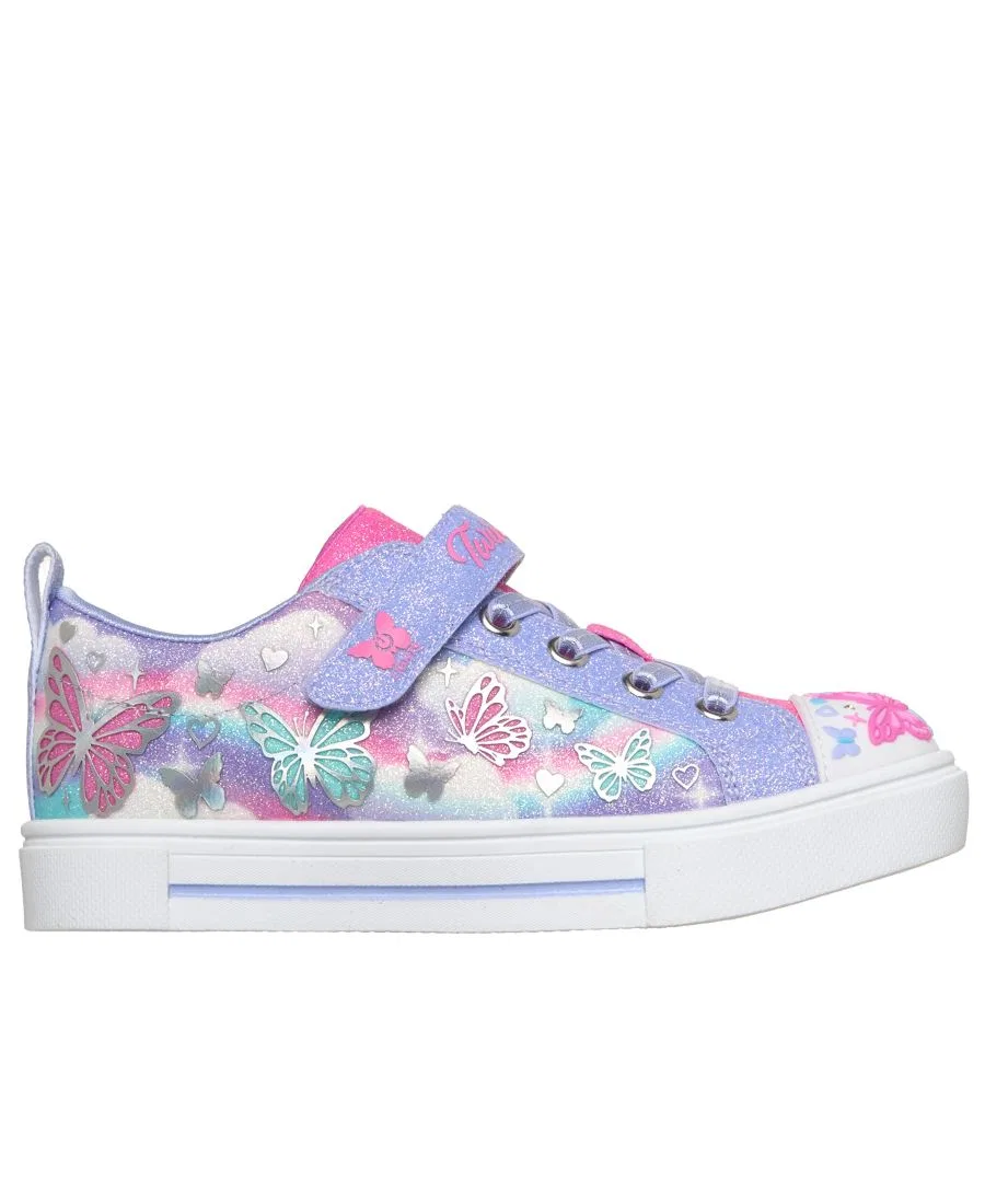 Кроссовки с подсветкой Twinkle Sparks - Butterfly Sky Skechers, Lavender Multi — фото 2