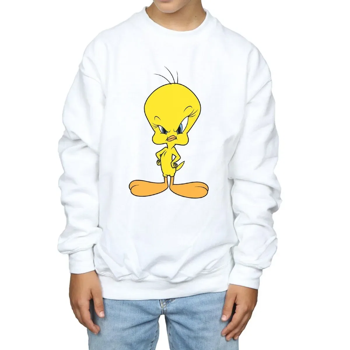 Детский свитшот Looney Tunes, White — фото 3