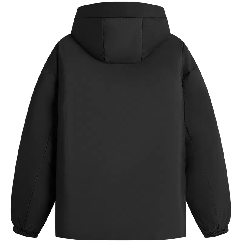 Мужской пуховик с капюшоном, немоделируемый, средней длины, Tommy Hilfiger, Black BDS — фото 4