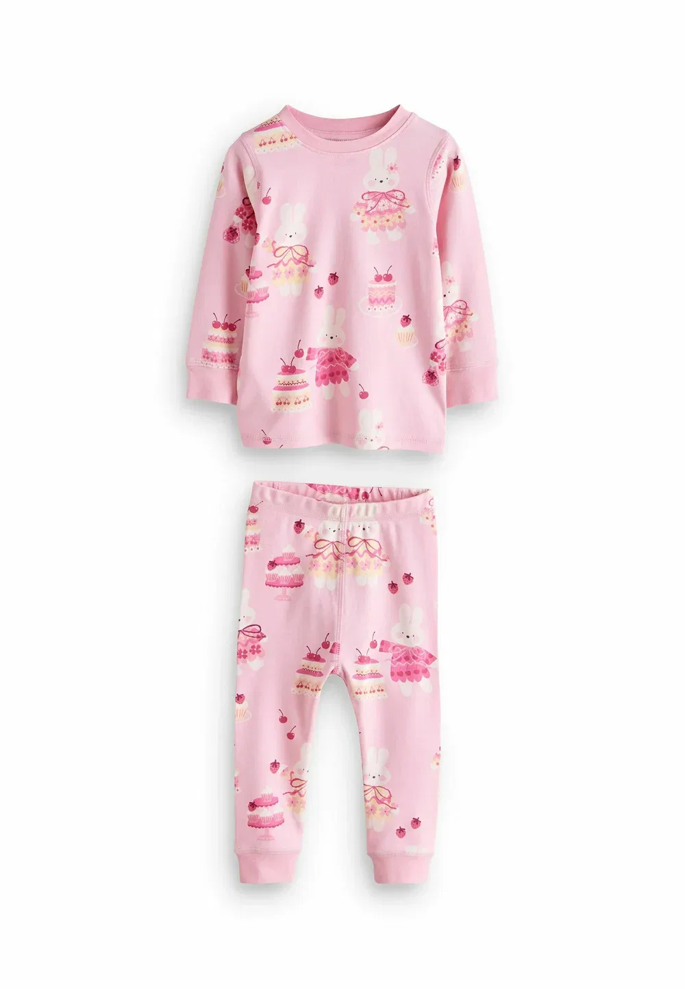 Пижама стандартного кроя - комплект из 3 штук, унисекс Next, Pink — фото 3
