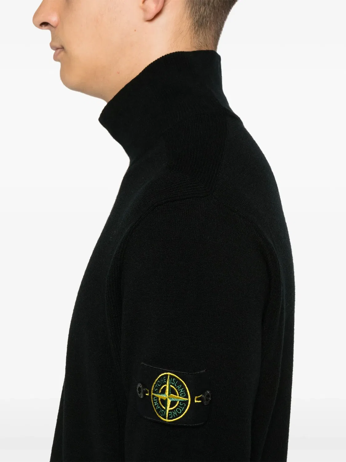 Stone Island Свитер Compass черный — фото 2