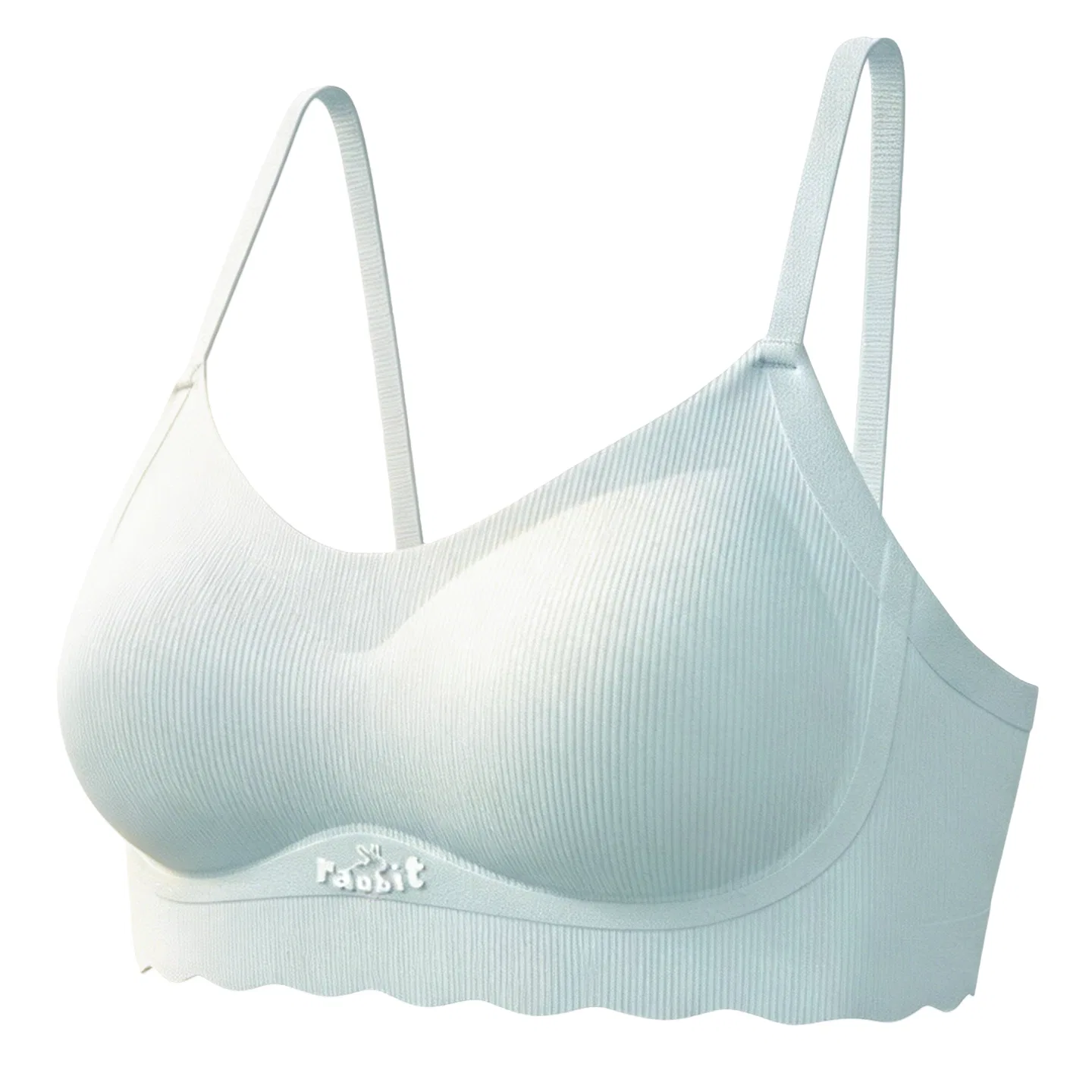 Детский топ-бралетт для девочек без косточек с чашкой Red bean, Light Blue