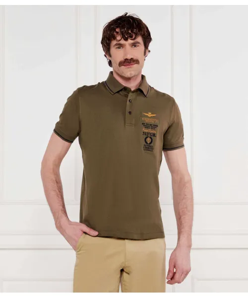 

Футболка поло Regular fit Aeronautica Militare, зеленый