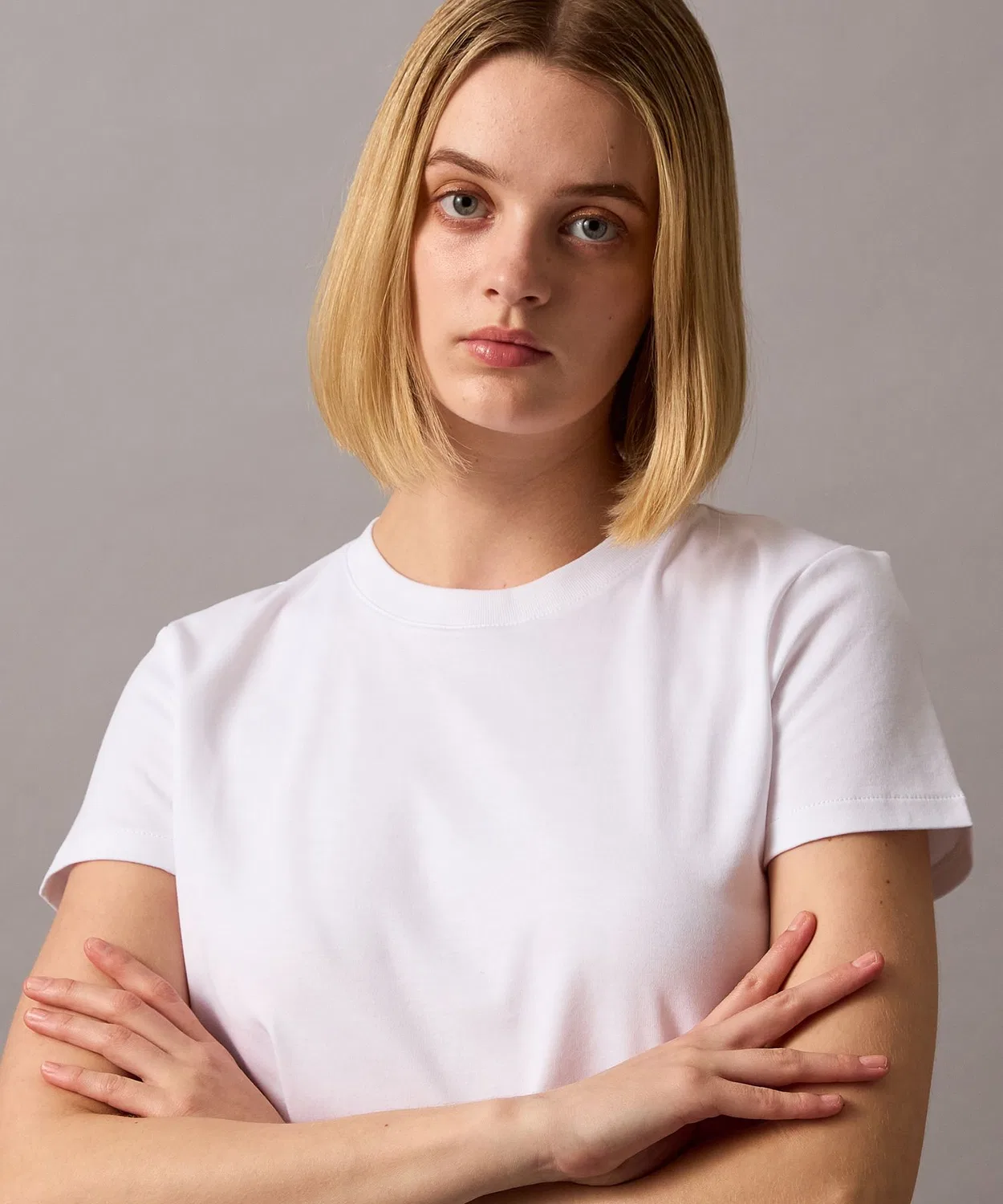 Женская хлопковая футболка Calvin Klein Relaxed T-Shirt, Белый