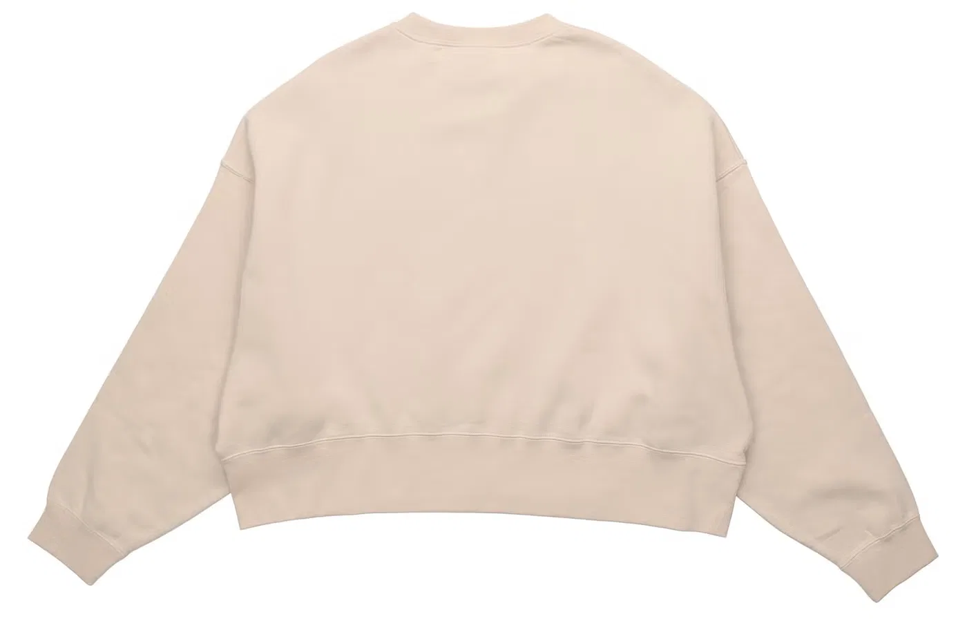 Свитшот из флиса с длинным рукавом Sportswear Essential Nike, бежевый — фото 2