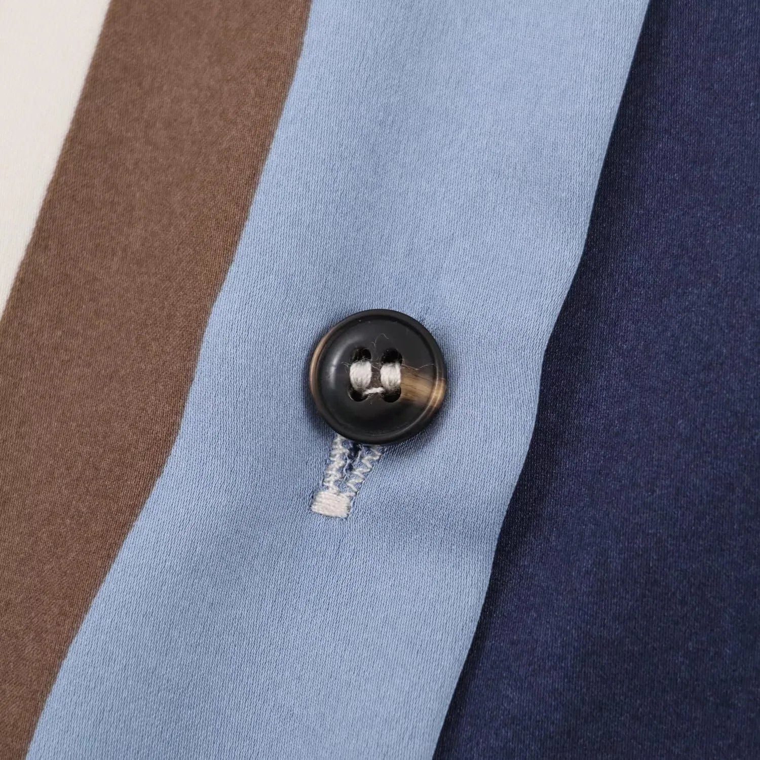 Женская рубашка с вертикальной полоской, Button Down, с длинным рукавом, мультиколор — фото 2