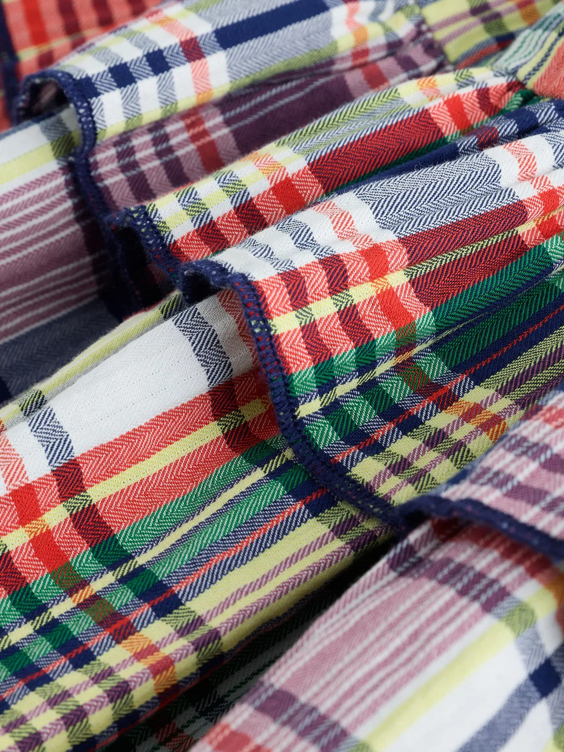 Юбка Rara на резинке, клетка Next, Navy Multi Check — фото 4