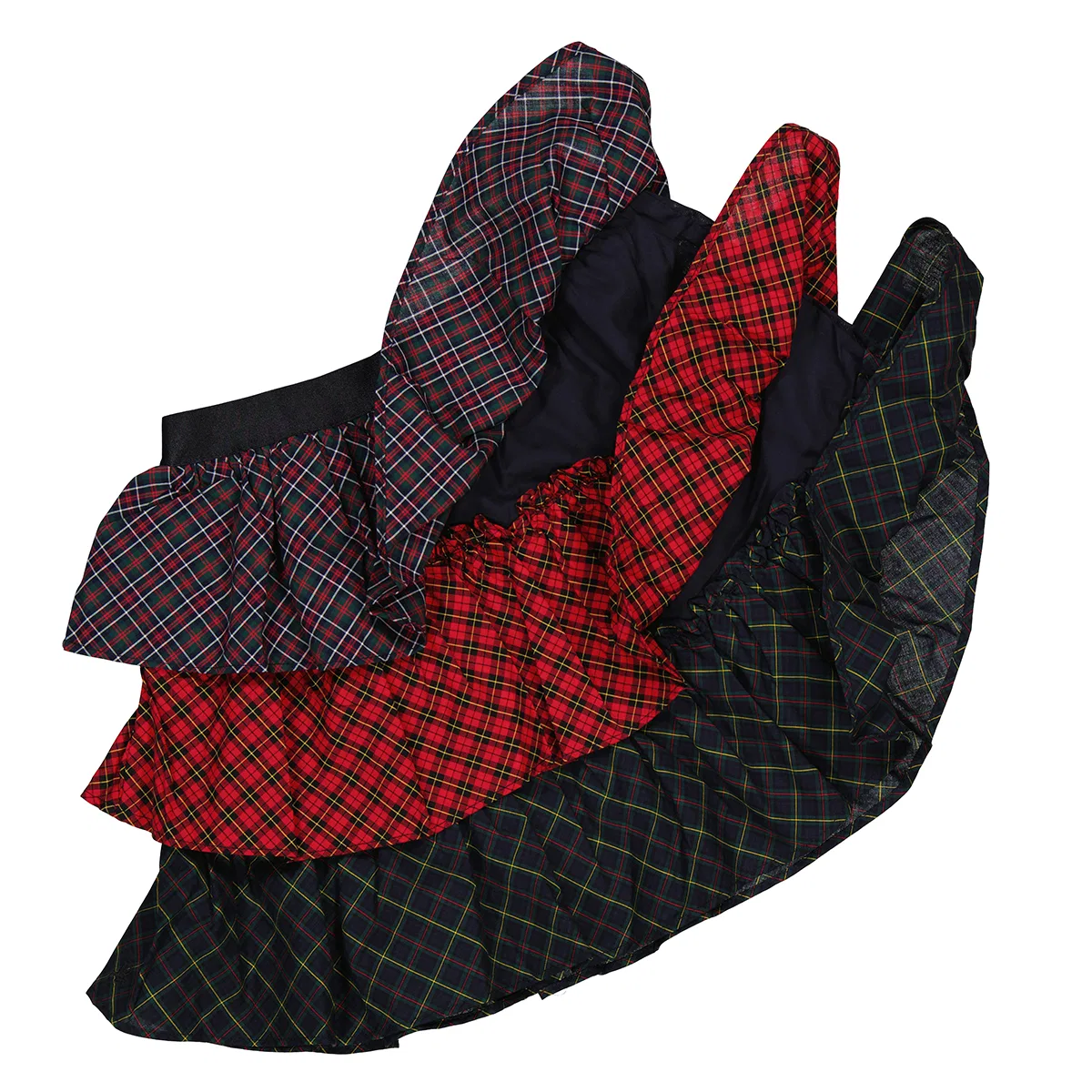 Юбка ярусная с принтом Girls Tiered Mixed Plaid Skirt Polo Ralph Lauren, Multi — фото 2