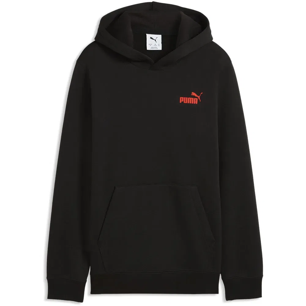 Детское худи для мальчиков с принтом Puma Essential Logo Lab Puma, Black — фото 3