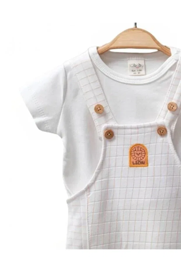 Детский комбинезон для мальчиков с принтом Voyyo Kids Baby, Ecru — фото 4