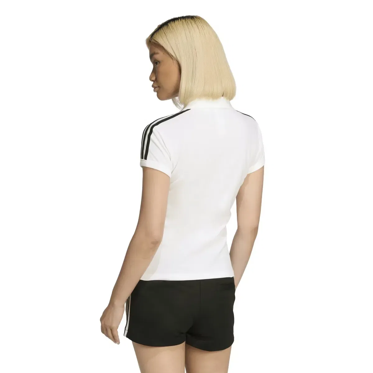 Женское поло из коллекции Adicolor Sport adidas, Цвет Blanco — фото 3