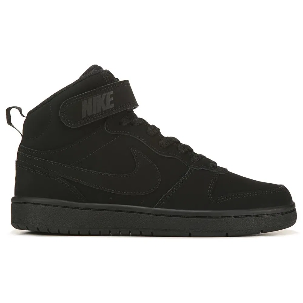Детские кроссовки Kids' Court Borough средней высоты Nike, Black Nubuck — фото 2
