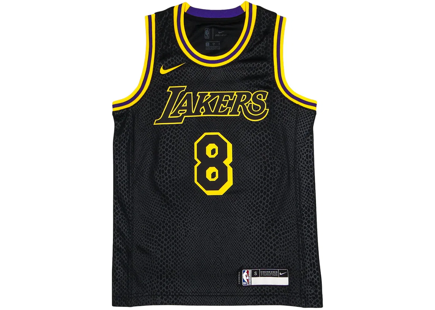 Детская баскетбольная джерси с принтом Swingman Jersey Nike, Black/Gold — фото 2