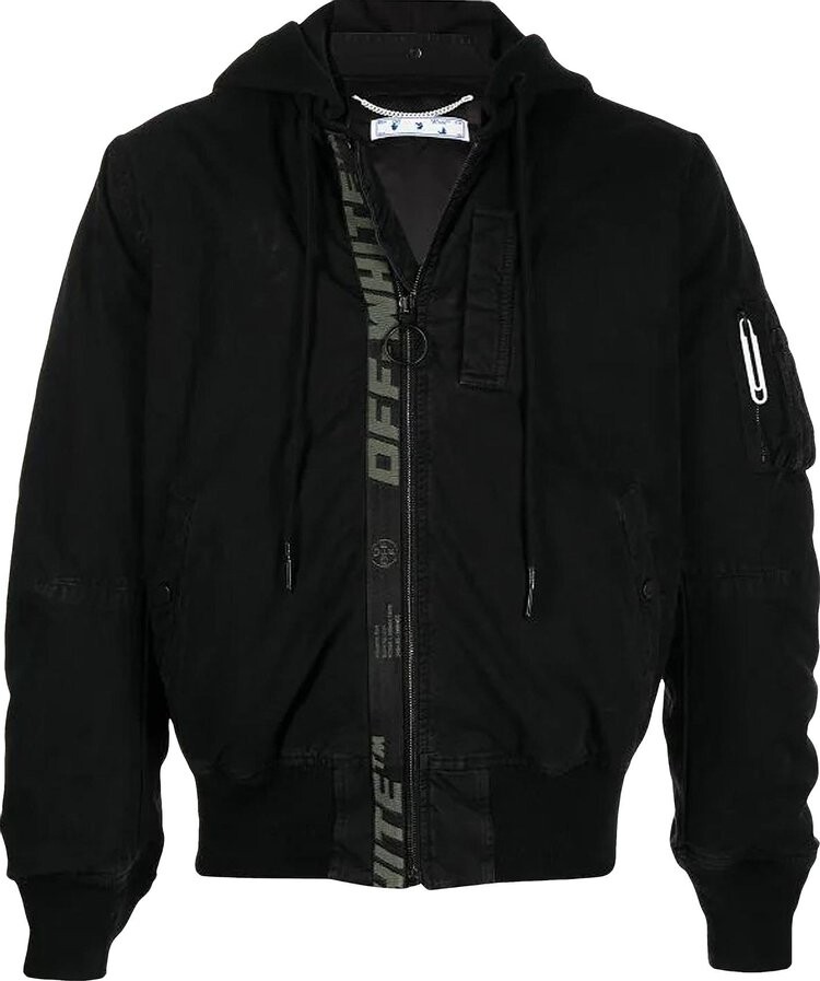 

Бомбер Off-White Vintage Arrow Bomber 'Black/White', черный