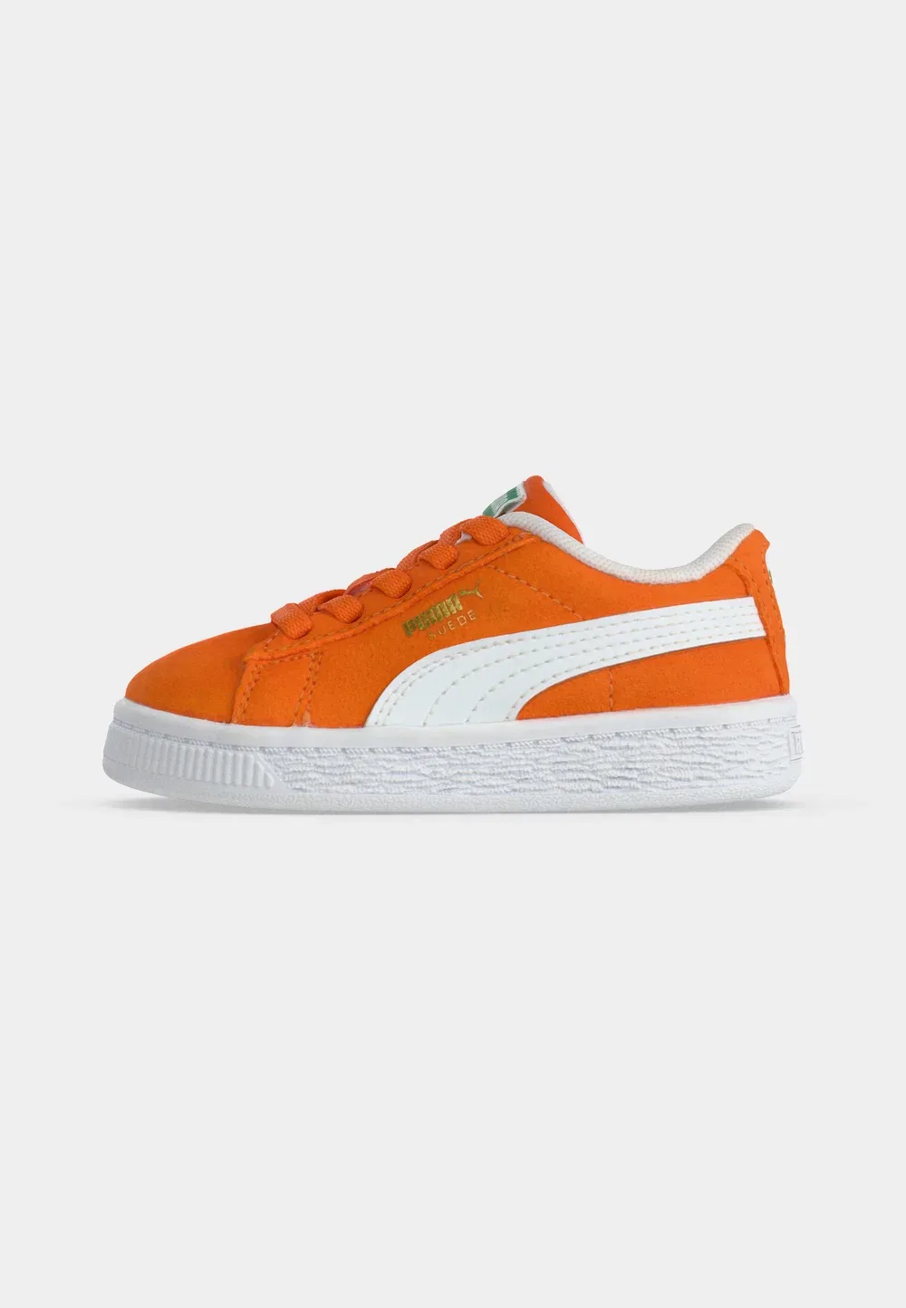 Классические замшевые детские туфли AC Inf унисекс Puma, Cayenne Pepper/White — фото 2