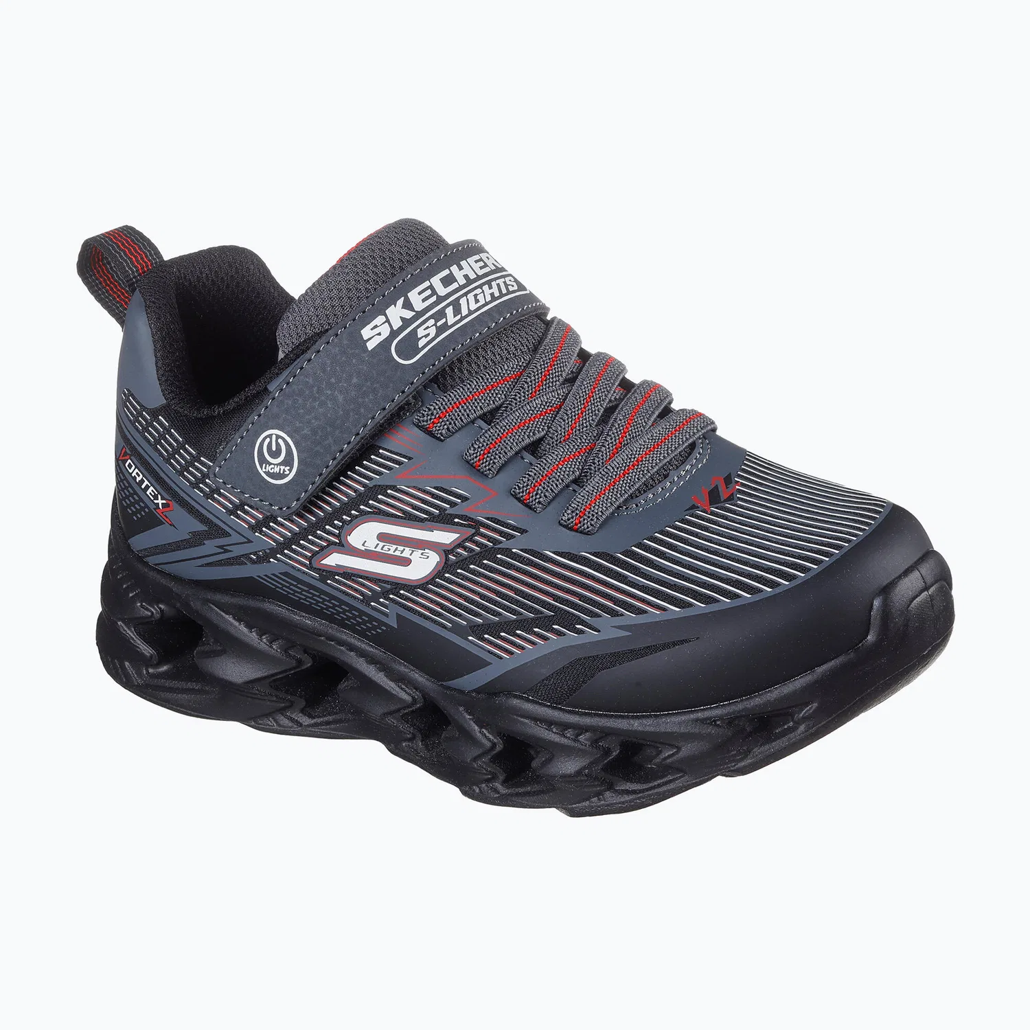 Детские кроссовки с липучками Skechers Vortex 2.0, Цвет Schwarz