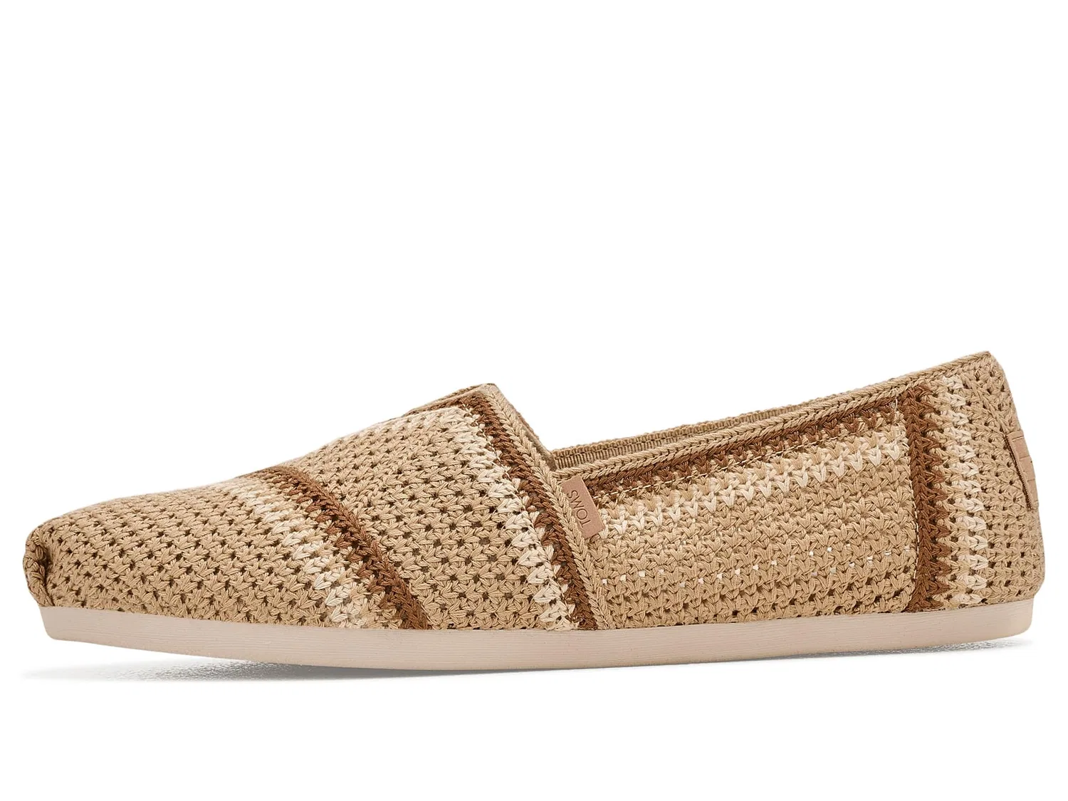 Детские лоферы TOMS, Dark Beige — фото 4