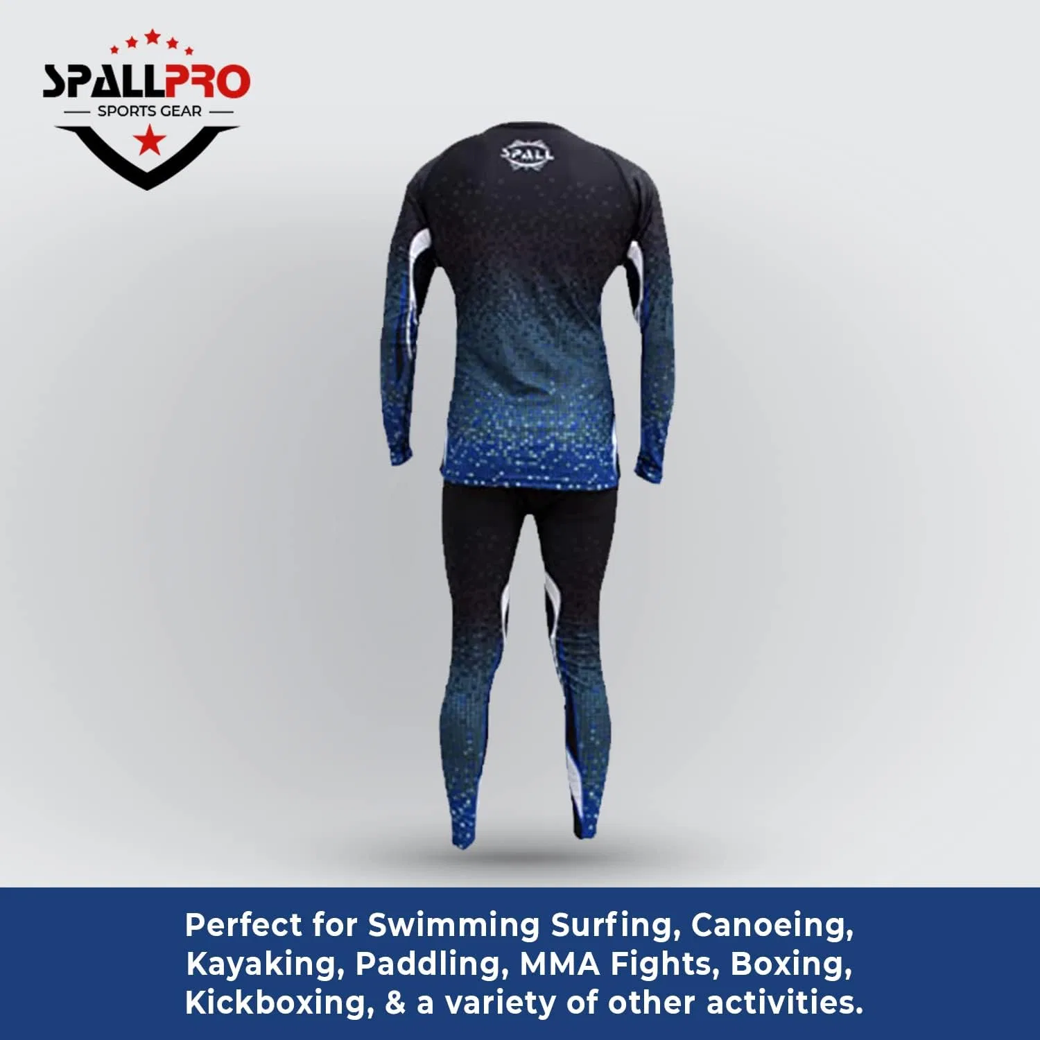 Женская длинная рашгард Spall Pro Power, Blue — фото 3