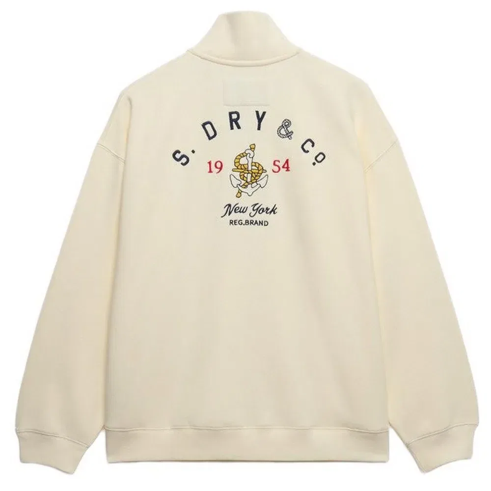 Женский свитшот с высоким воротом Heritage Nautical Superdry, Beige — фото 2