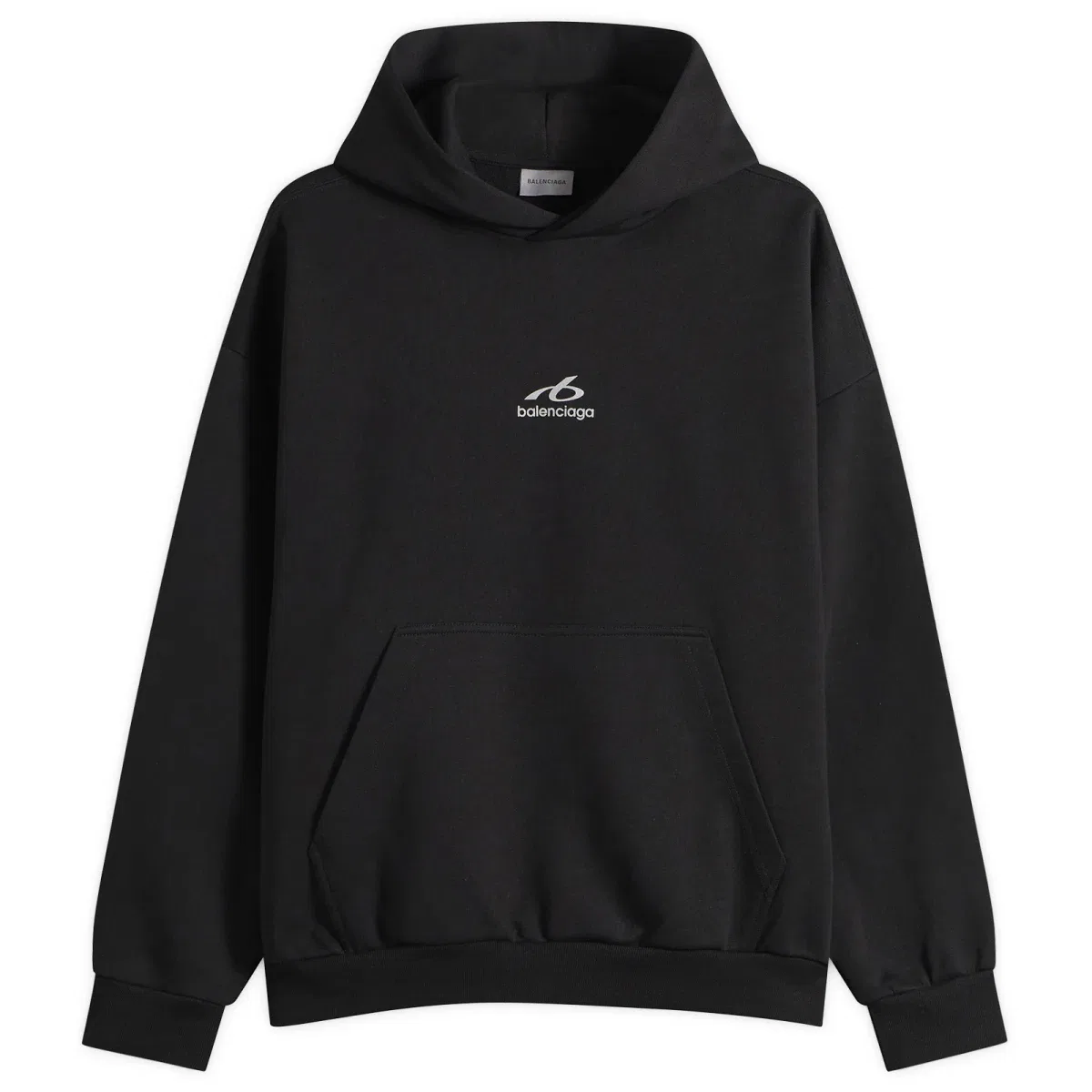 Худи с принтом Logo regular fit Balenciaga, Black