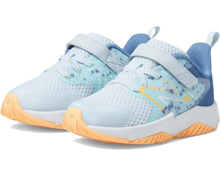 

Кроссовки New Balance Rave Run v2 Bungee Lace with Hook-and-Loop Top Strap, цвет Ice Blue/Bright Cyan