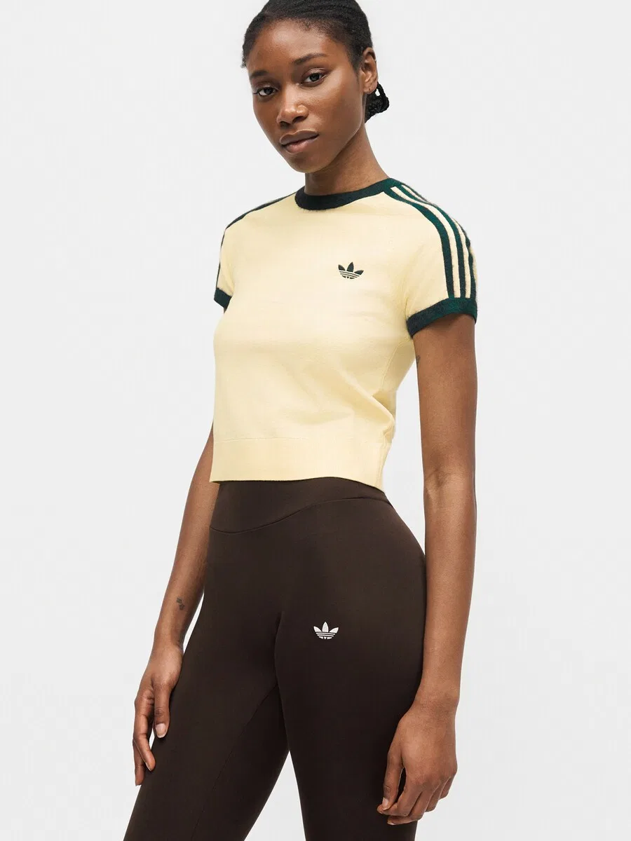 Свитер ADIDAS ORIGINALS кремового цвета — фото 3