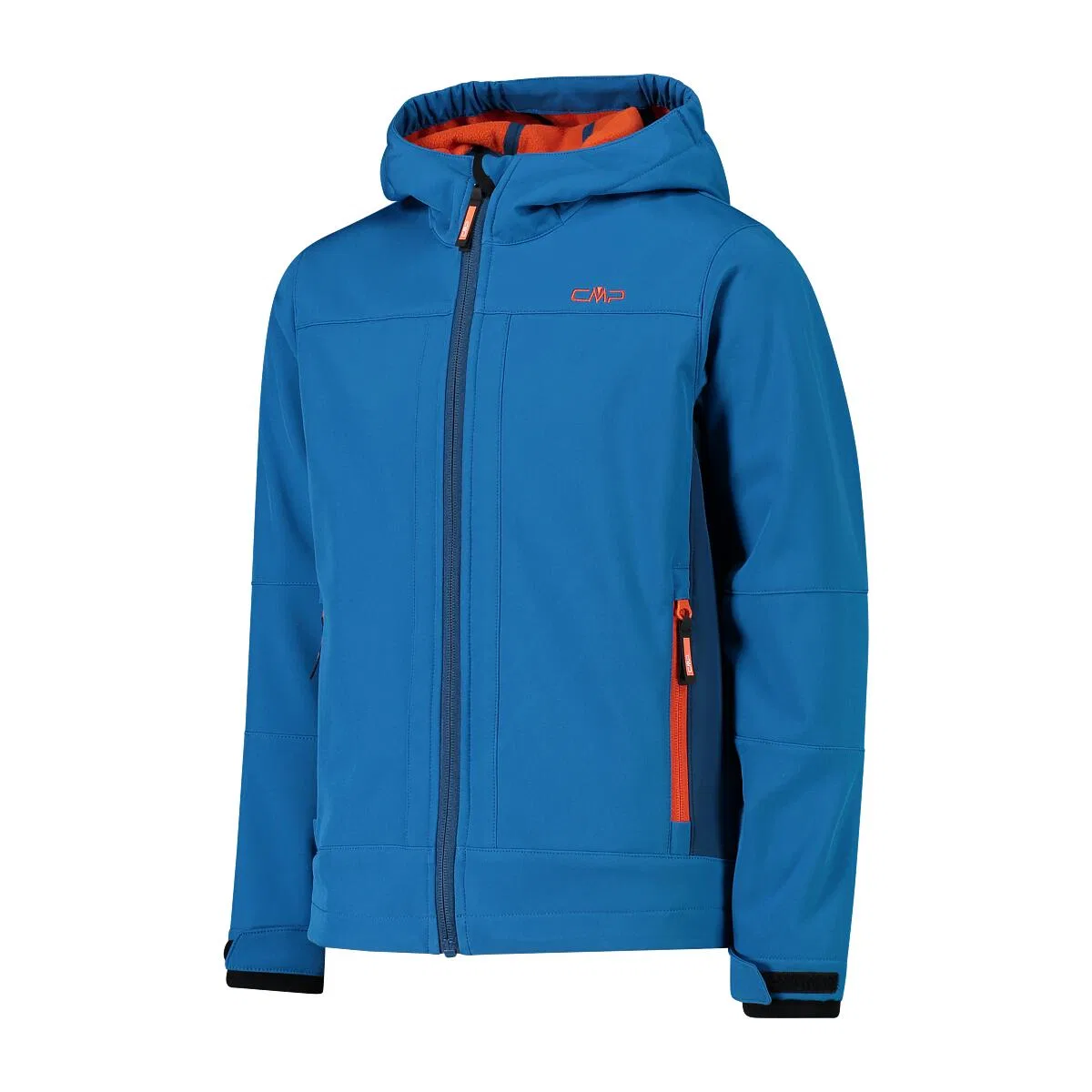 Детская софтшелл-куртка с капюшоном Fix Hood Cmp, Konigsblau Turkis Schwarz — фото 3