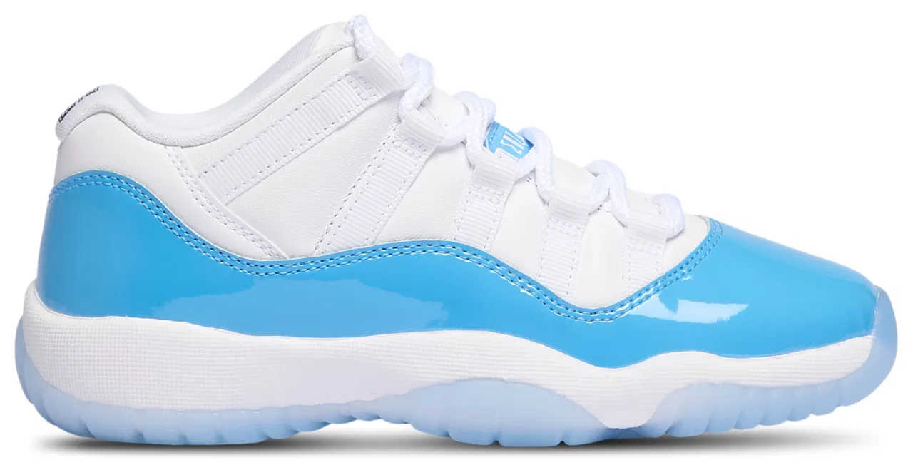 Баскетбольные кроссовки для мальчиков Retro 11 Low Jordan, цвет White/Black/Blue