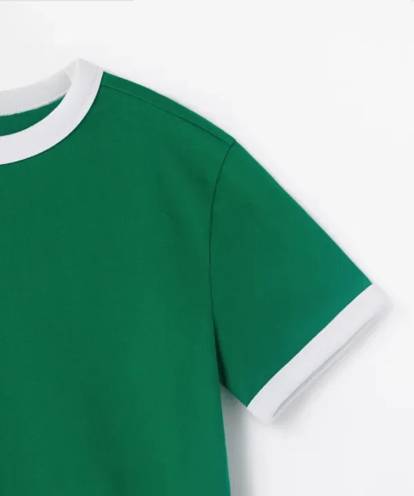 Футболка с расслабленным кроем, Musinsa Standard Kids, ирландский зеленый — фото 4