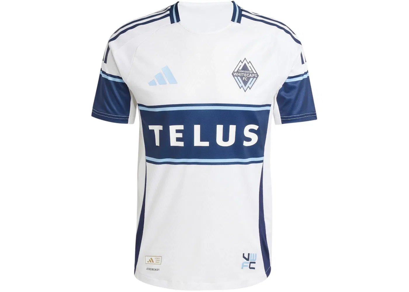 Мужская футбольная джерси Adidas Vancouver Whitecaps FC 25/26 Home Authentic Jersey, White