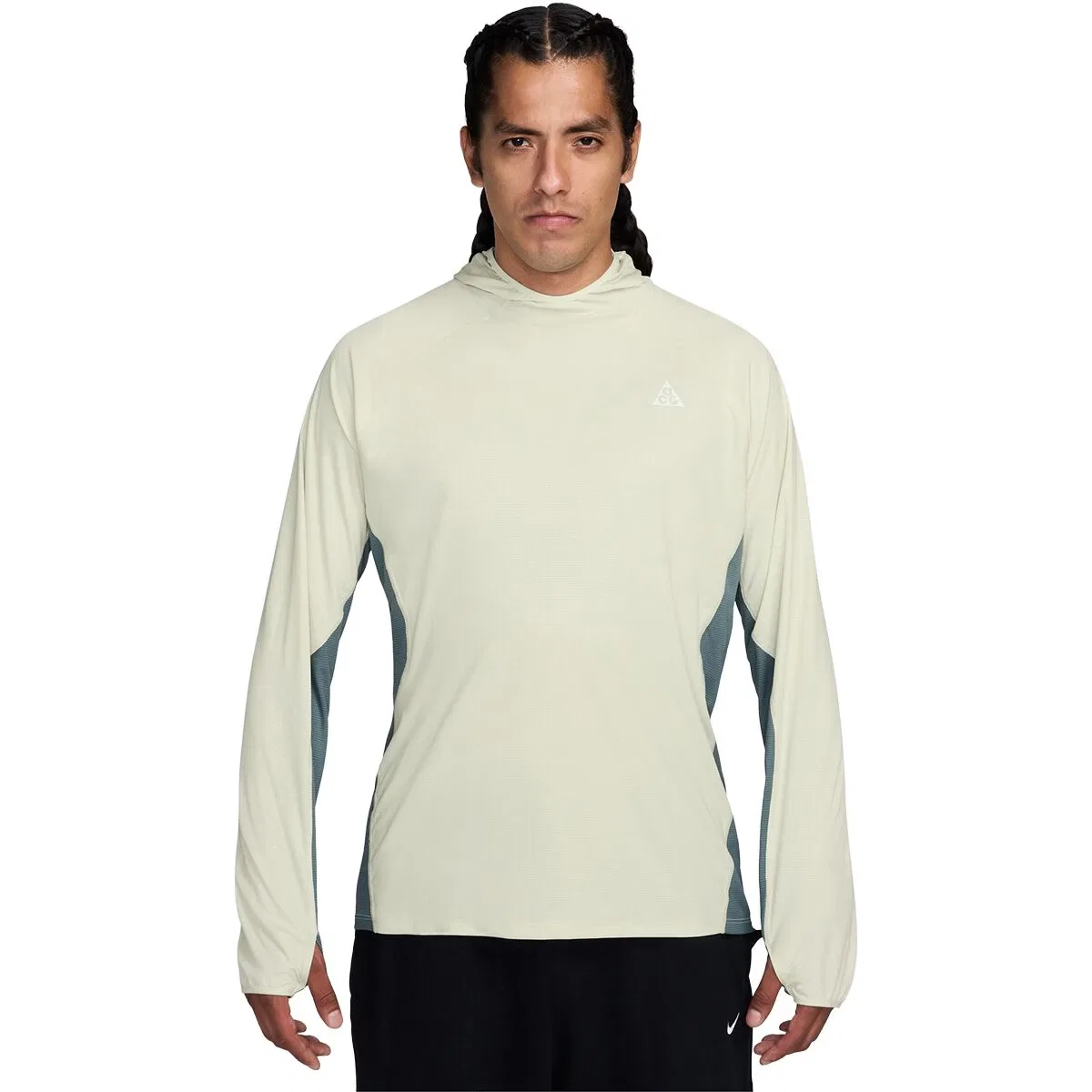Мужская легкая UV-худи с защитой от солнца Nike ACG Dri-FIT UV Solar Chase Hoodie, Sea Glass/Mineral Slate/Summit White